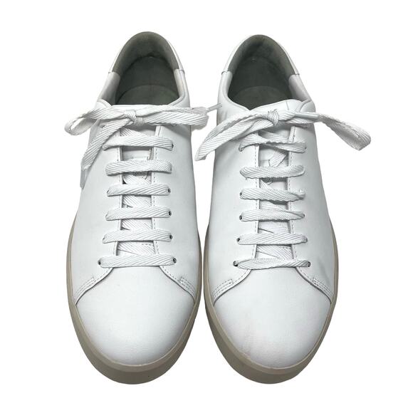 Everlane The ReLeather Tennis Shoe White Size 11.5 NEW - Picture 10 of 11